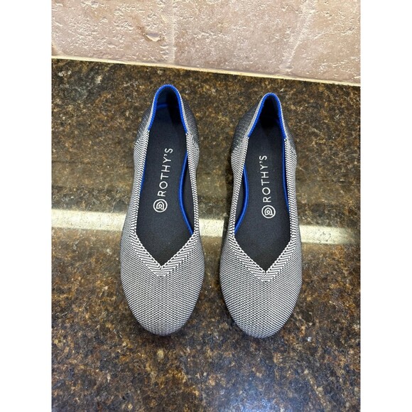 Rothy’s The Flat Grey Birdseye Round Toe Flats Size 9 EUC - Picture 4 of 7